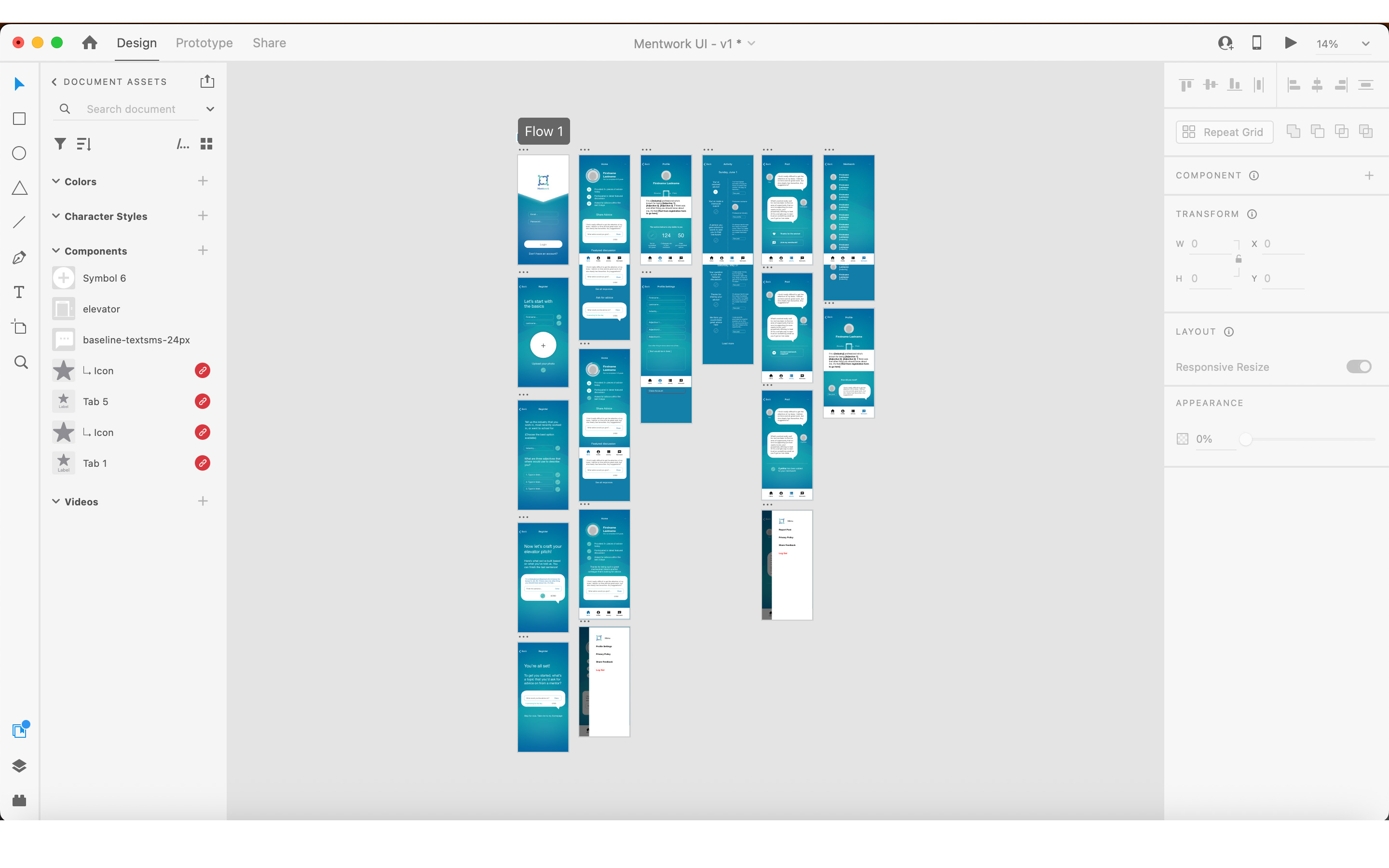 Mentwork prototype screenshot